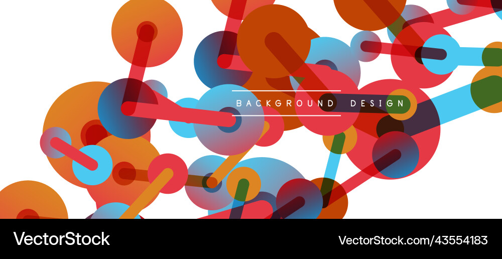 Abstract background round dots connected by lines Abstract background round dots connected by lines Vector Image