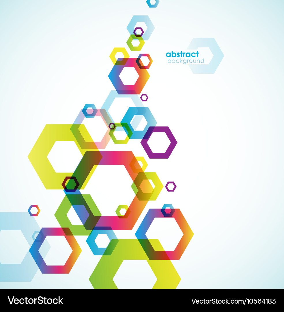 Abstract hexagon background with place for your vector image