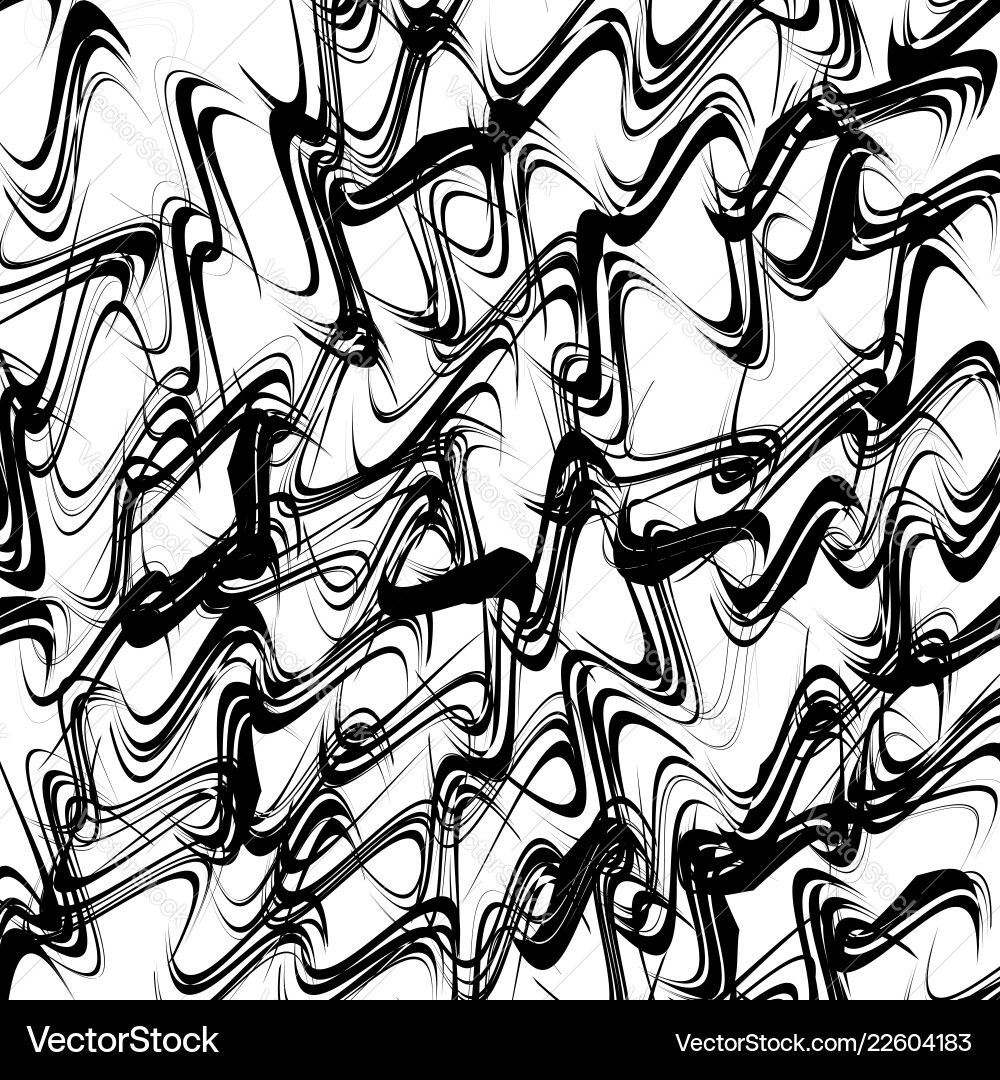Artistic pattern with curvy distortion effect Vector Image