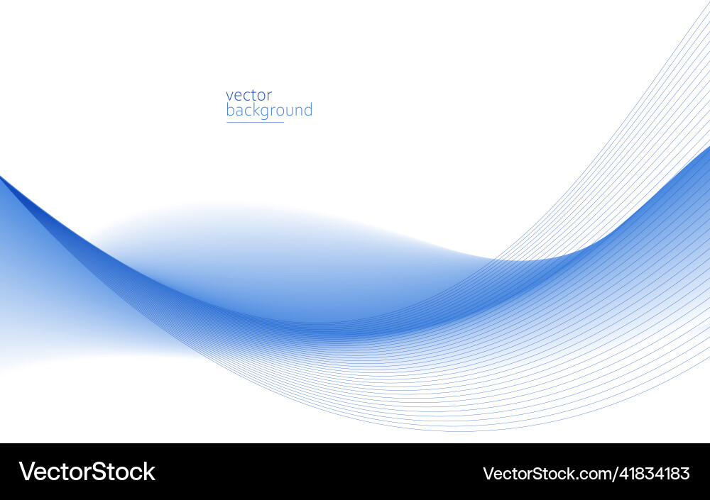 Curve shape flow abstract background in light Vector Image