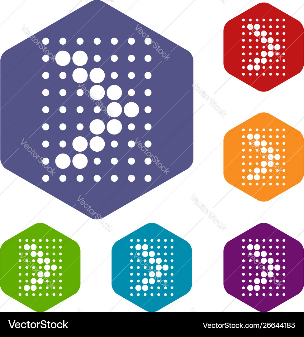 Design element with dots arrow icon simple style Design element with dots arrow icon simple style vector image