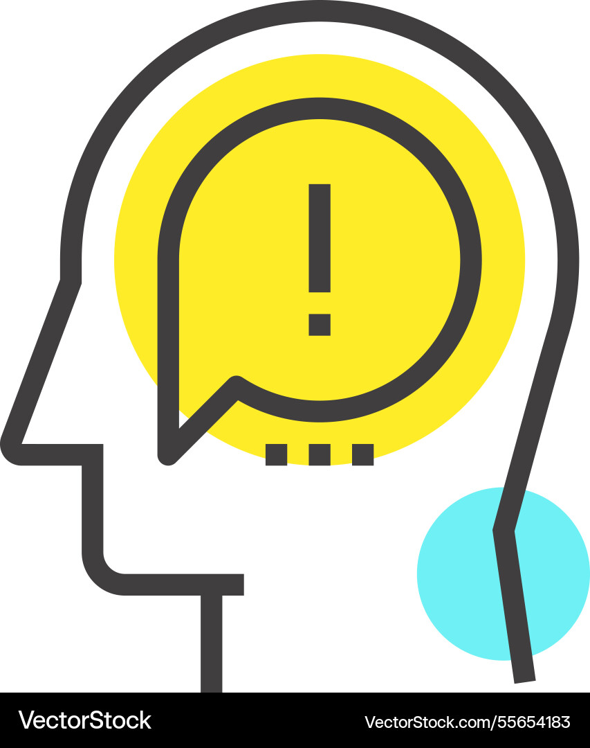 Smart solution flat line web icon concept Smart solution flat line web icon concept vector image
