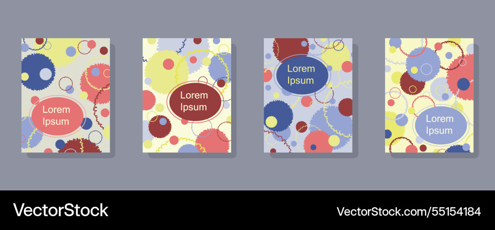 Abstract background design set Vector Image