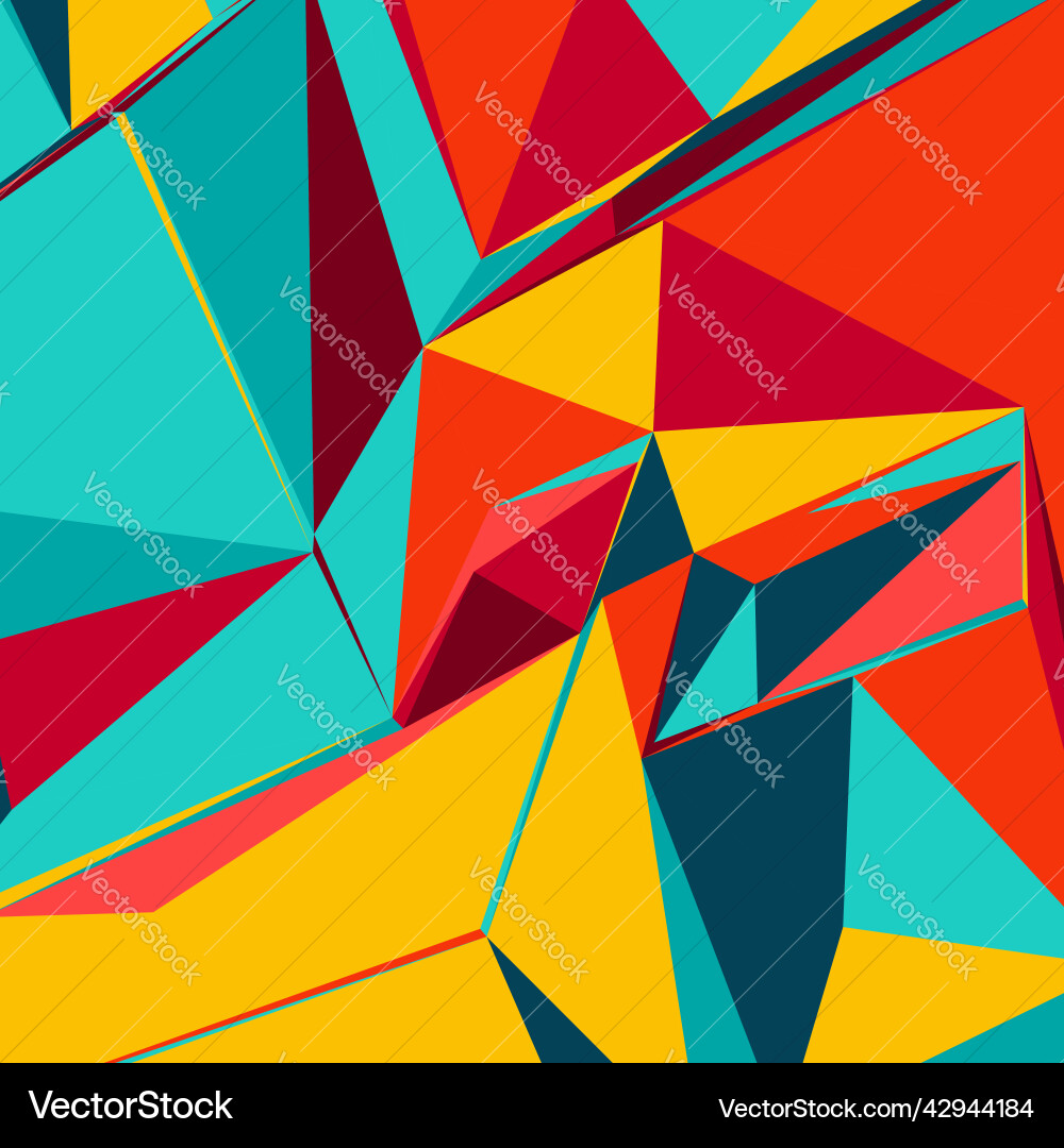 Abstract background with colorful triangles Abstract background with colorful triangles vector image