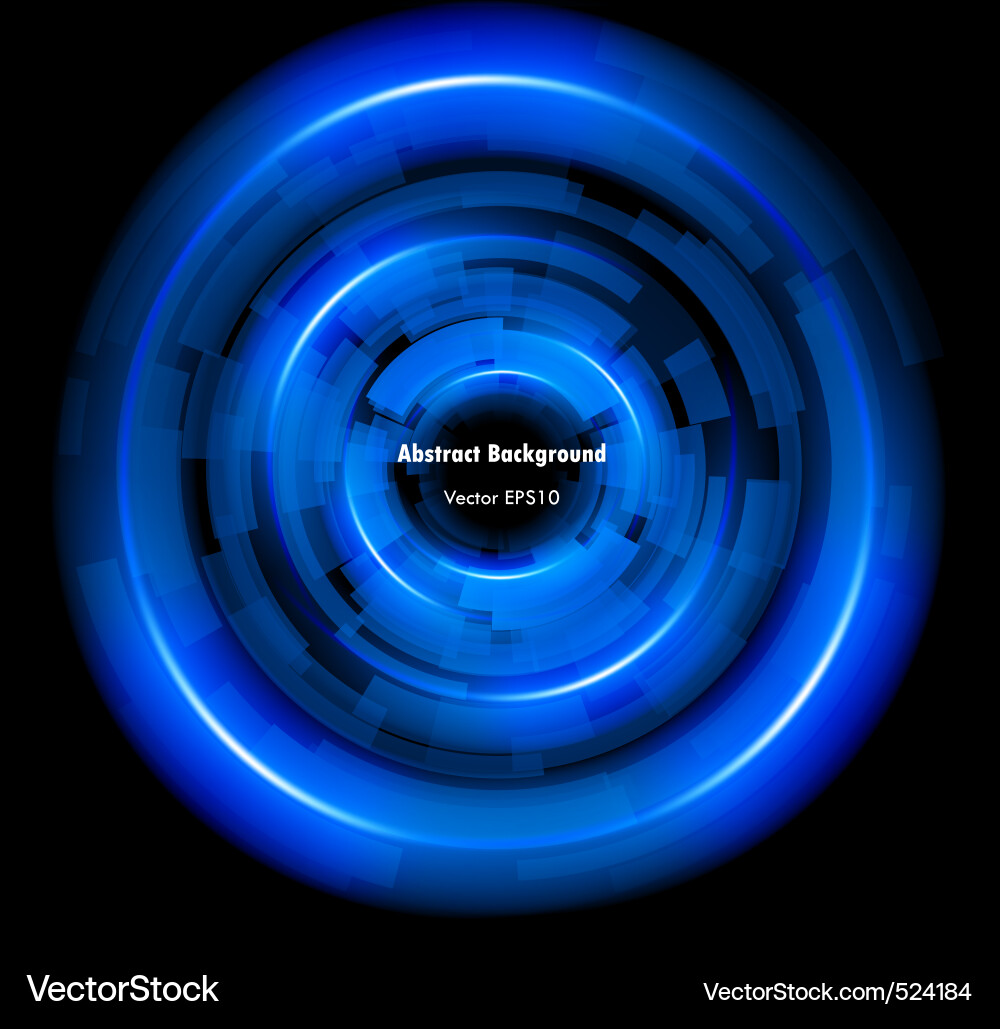Abstract techno circle background eps 10 Vector Image