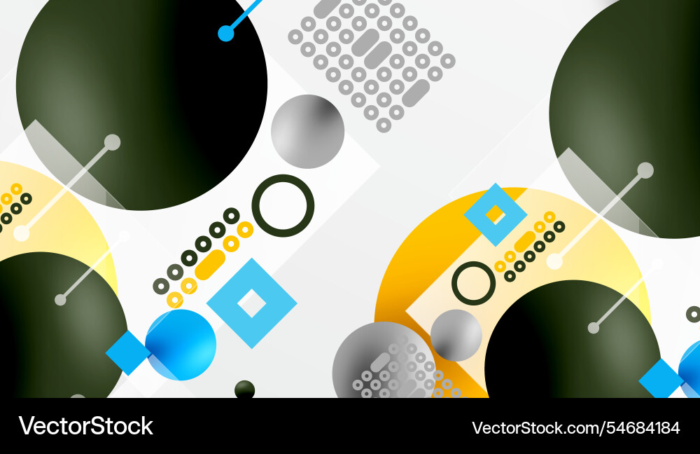 Circles and elements geometric abstract background Circles and elements geometric abstract background vector image