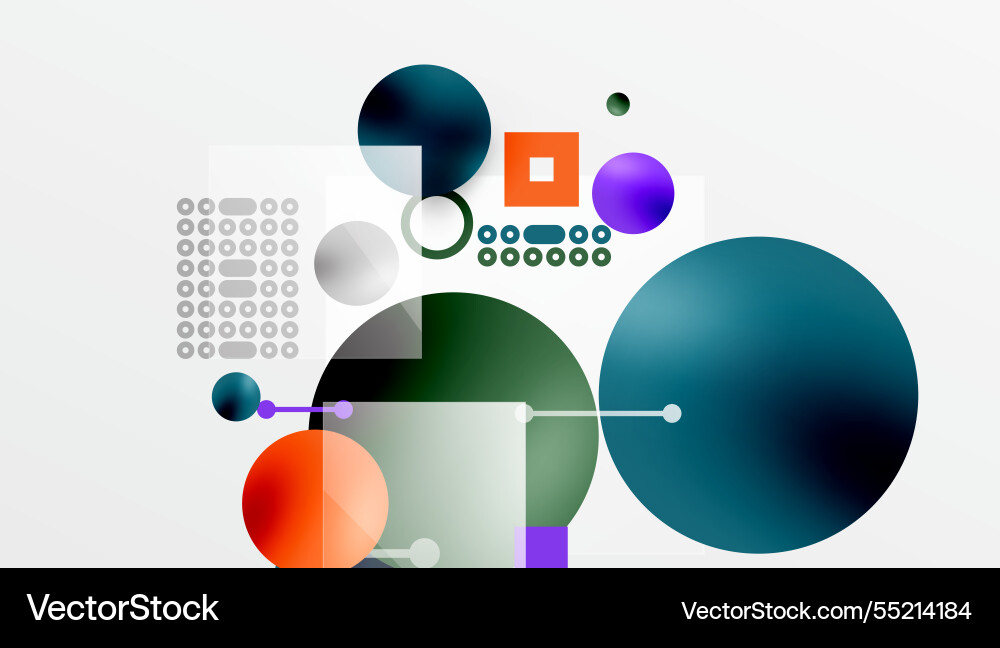 Circles and elements geometric abstract background Circles and elements geometric abstract background vector image
