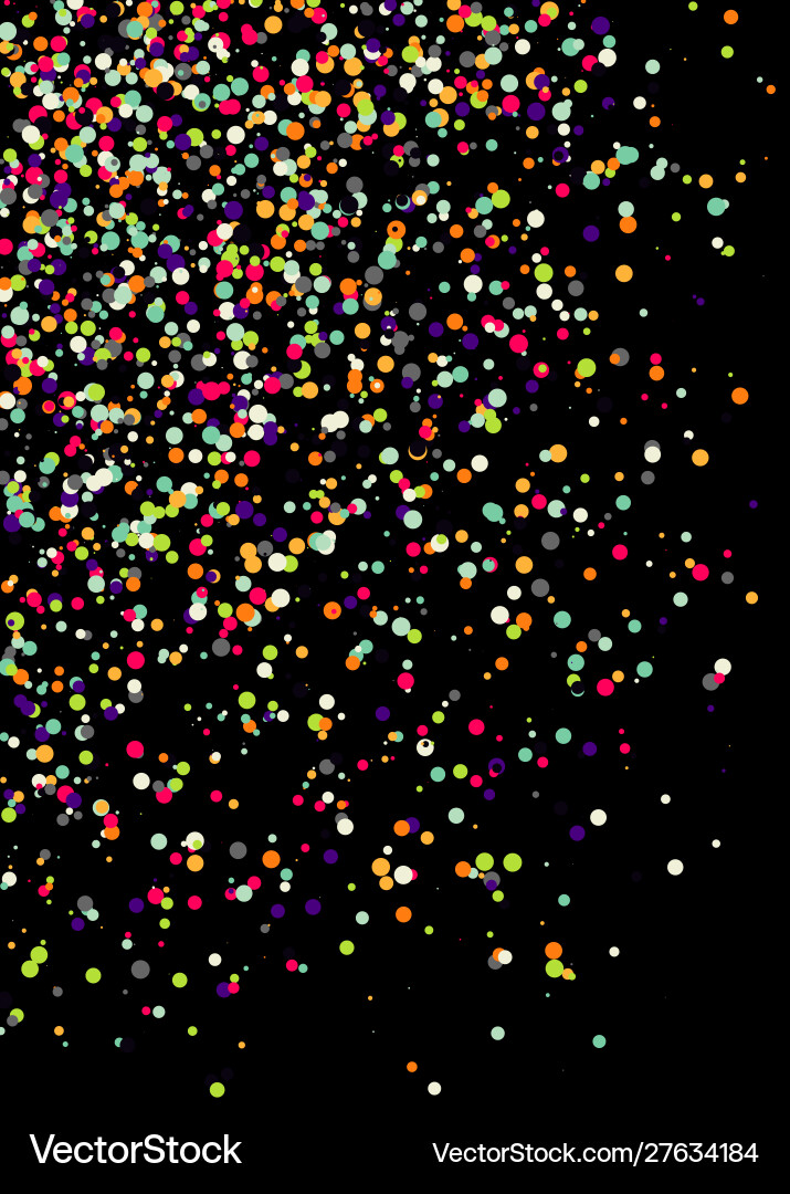 Colorful universe distribution computational vector image