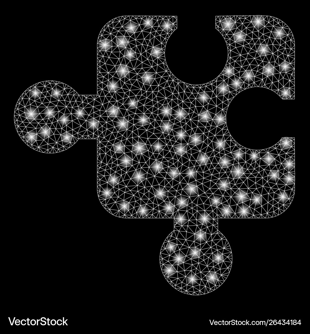 Flare mesh wire frame component with spots Flare mesh wire frame component with spots vector image