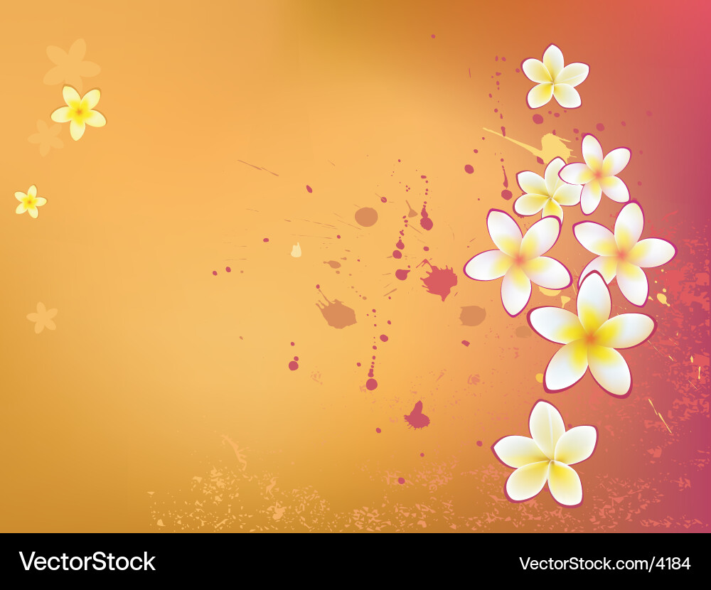 Grunge Floral Pattern Vector Image