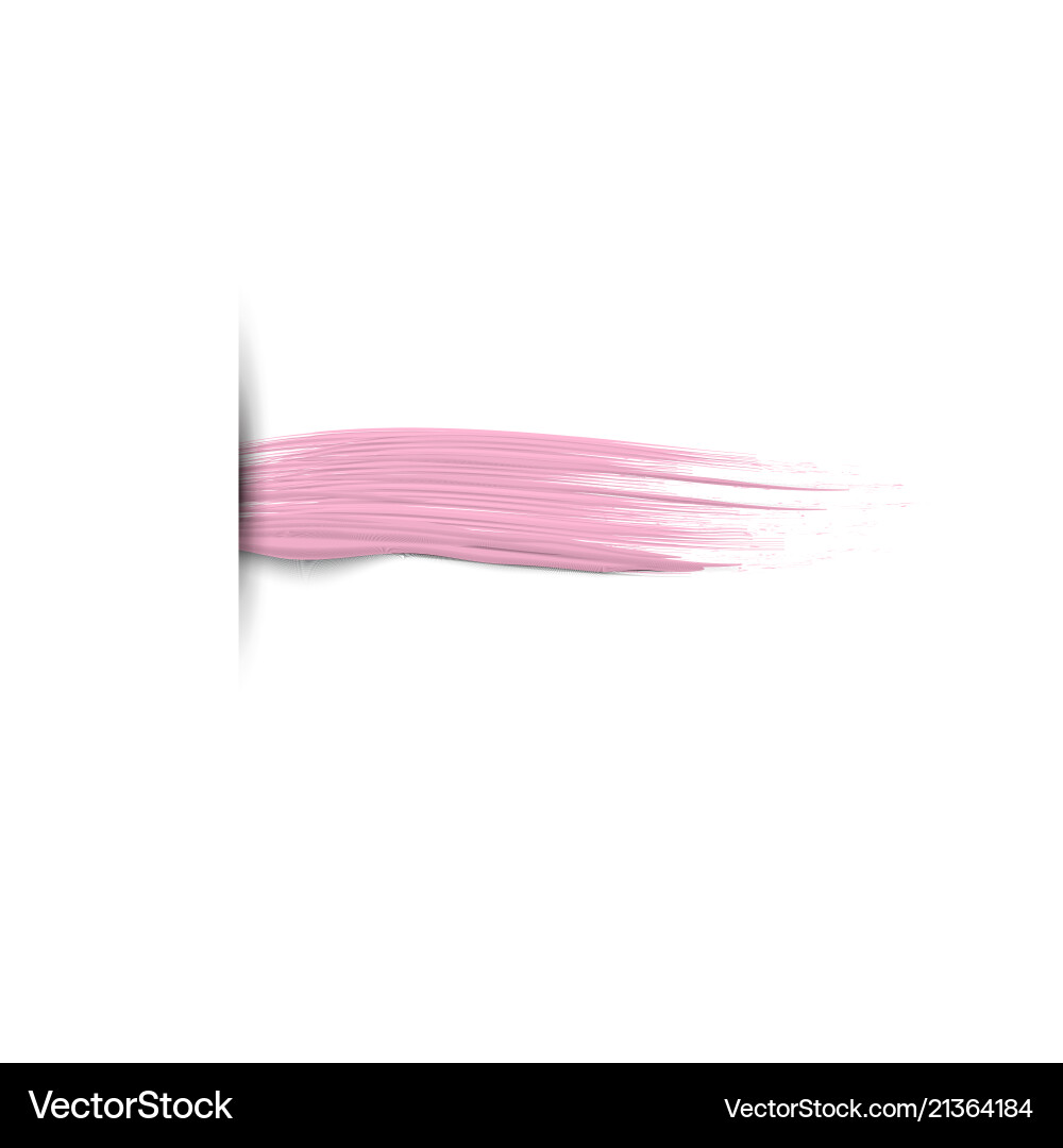 Horizontale Farbe Brush Stroke Vektorbild