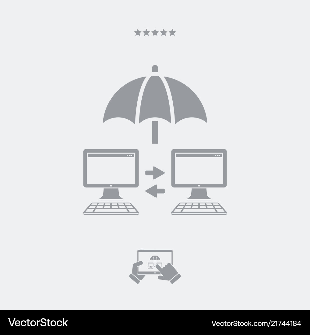 Secure network - minimal icon Secure network - minimal icon vector image