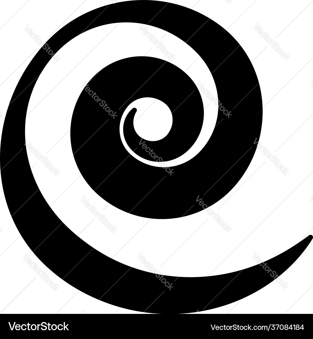 Spiral swirl twirl volute helix shape element Spiral swirl twirl volute helix shape element Vector Image