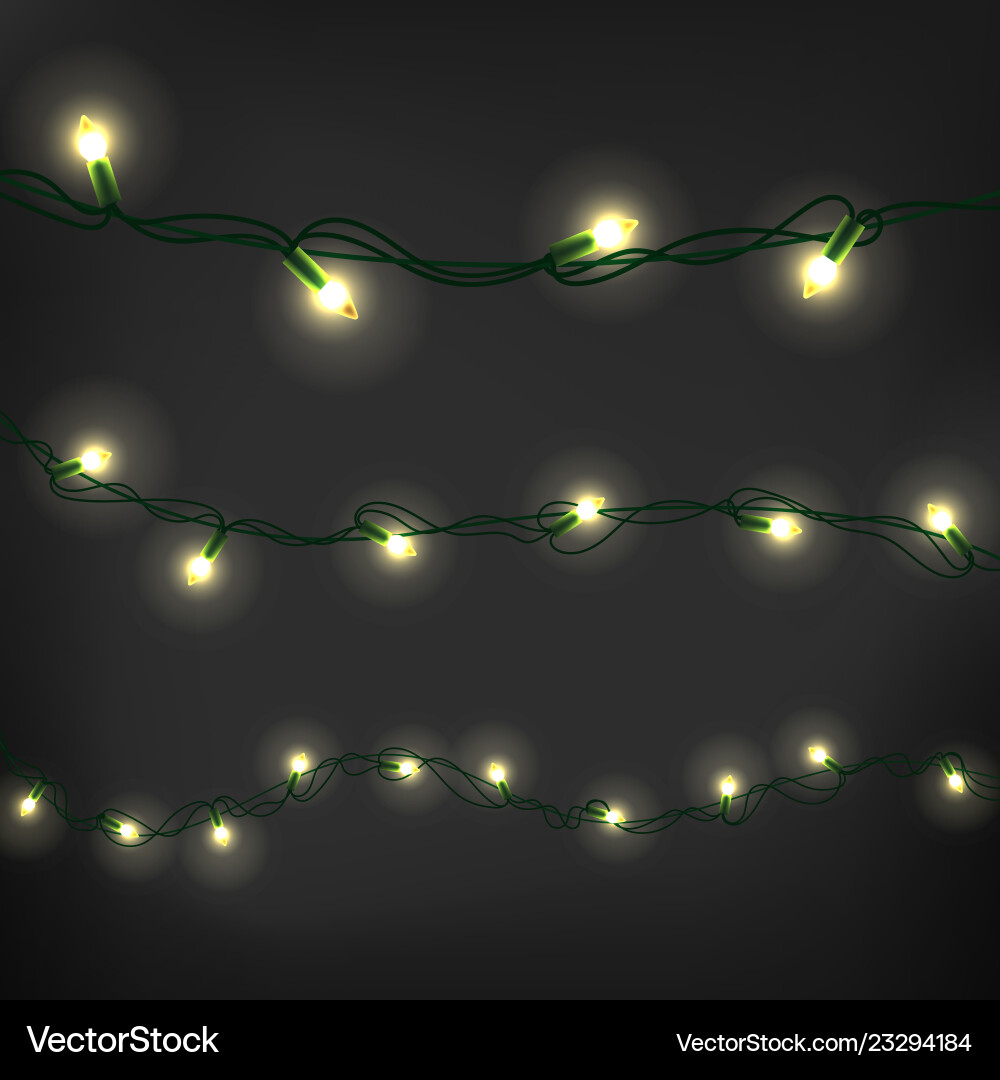 Weihnachtsgirlande Clipart realistische Elemente Set Weihnachtsgirlande Clipart realistische Elemente Set vektorbild