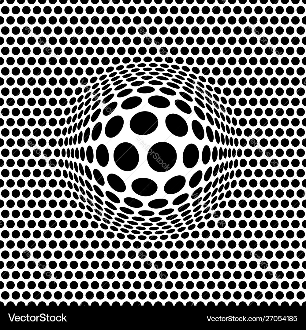 3d circular burst convex globe sphere orb distort 3d circular burst convex globe sphere orb distort vector image