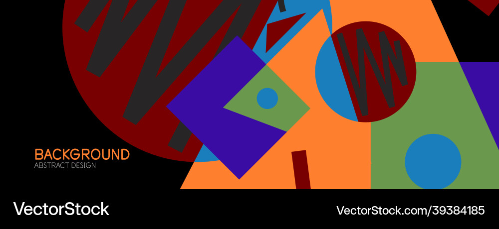 Abstract background with blocks lines geometric Vector Image