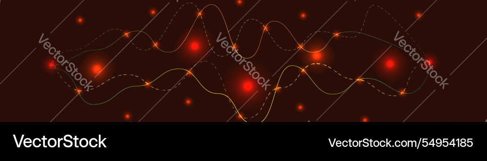 Abstract glowing lines design on background Vector Image