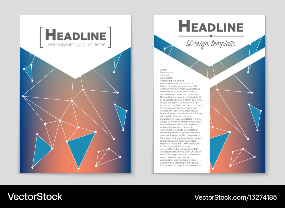 Abstract layout background set for art vector image
