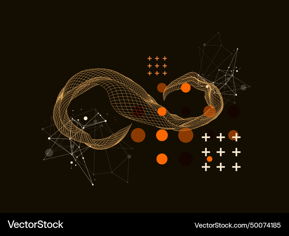 Abstract wave is made in a frame style template Abstract wave is made in a frame style template vector image