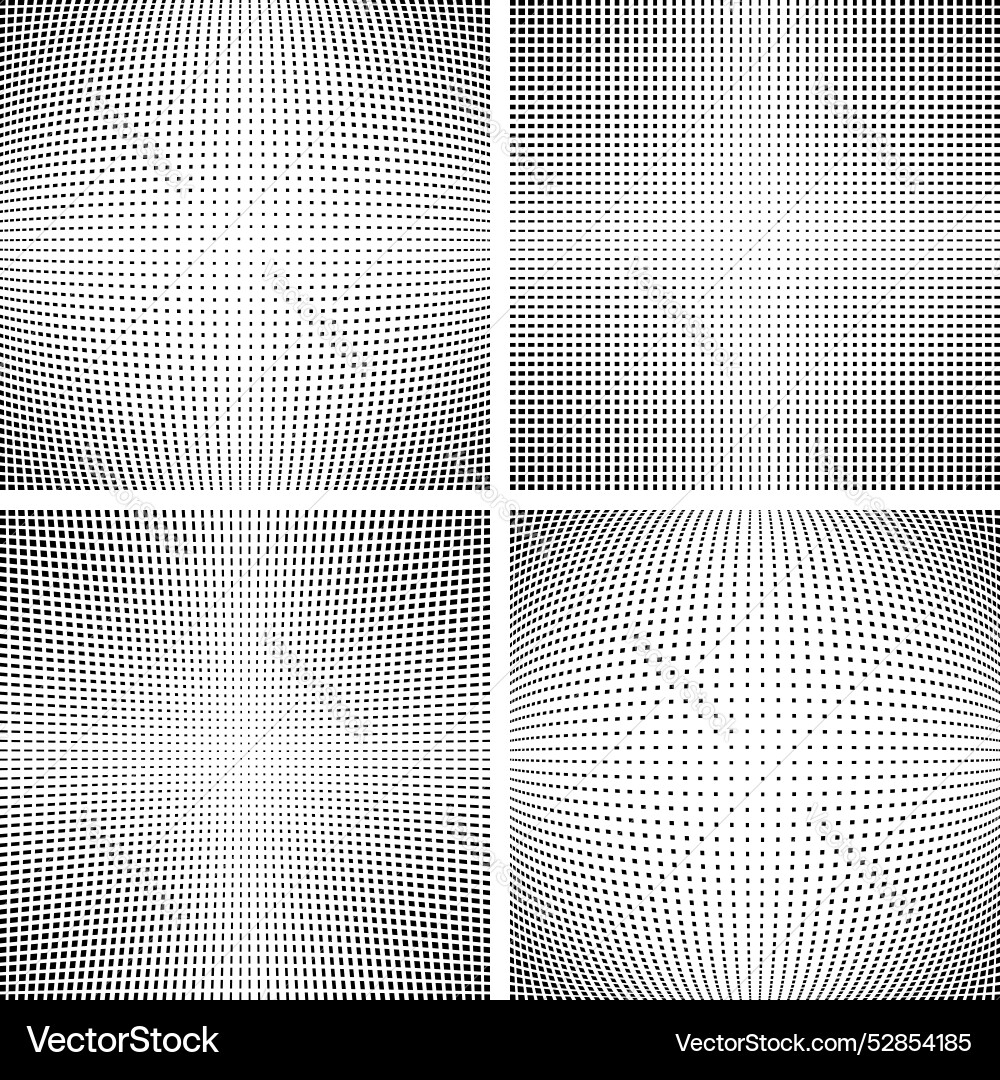 Halftone dots patterns Halftone dots patterns vector image