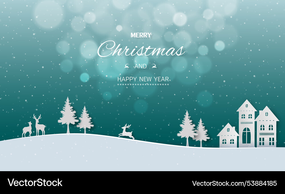 Merry christmas and happy new year background Merry christmas and happy new year background vector image