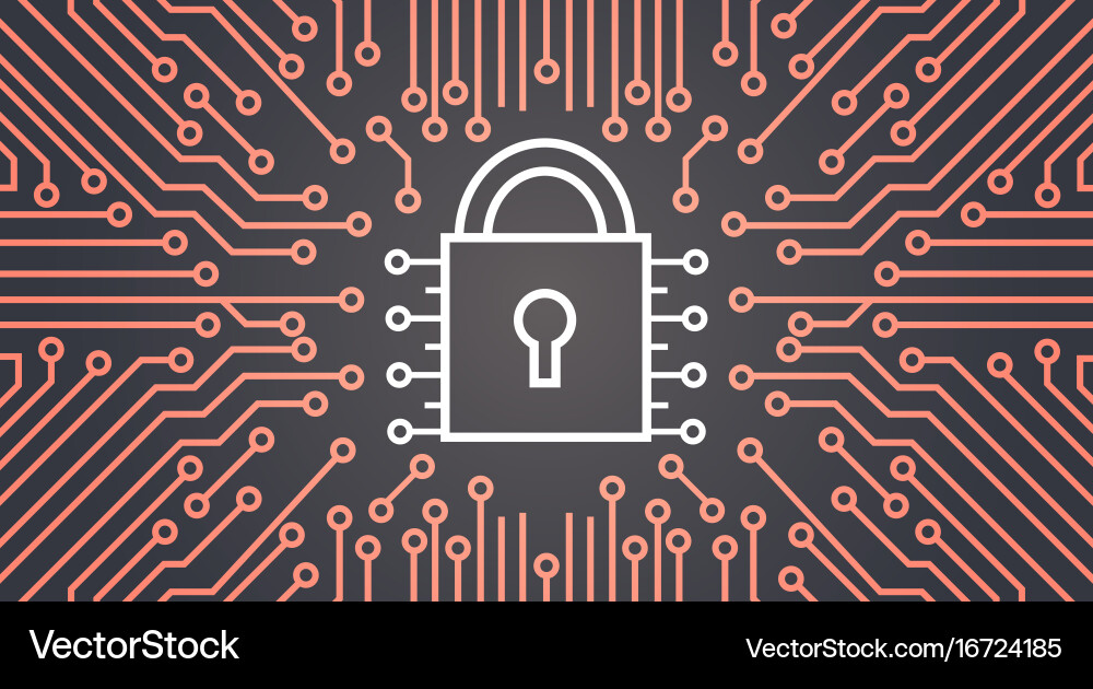 Network Data Security Concept vector image