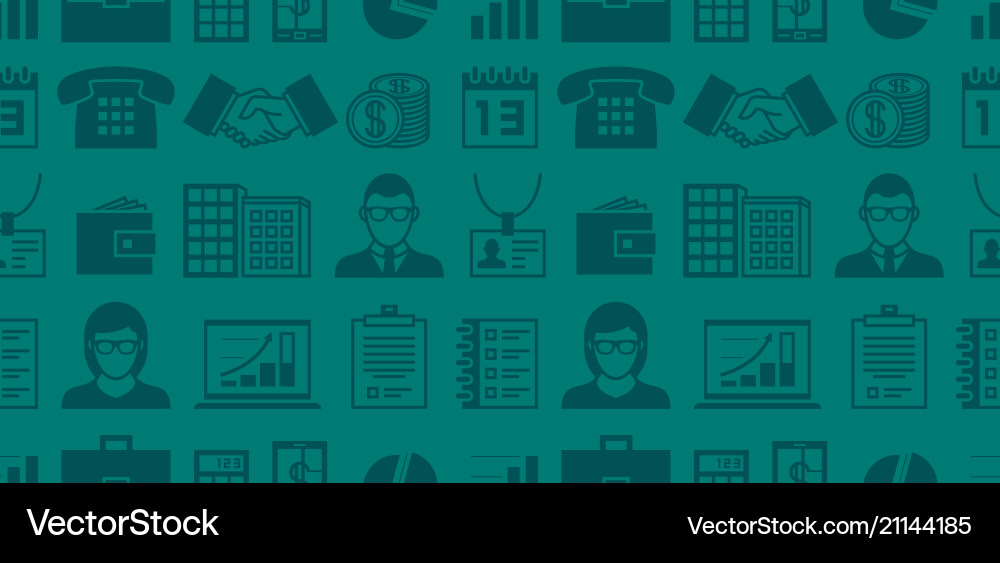 Seamless pattern with business icons Seamless pattern with business icons vector image