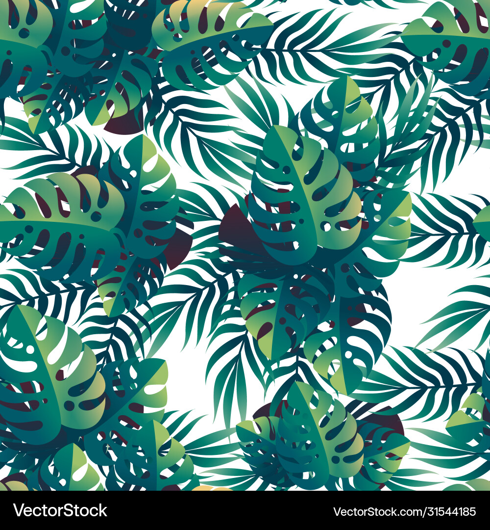 Tropical Leaf Pattern vector image