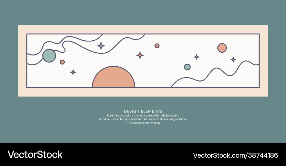 Abstract background in a modern trendy style vector image