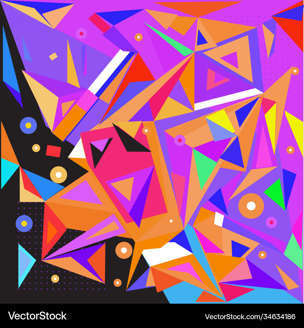 Abstract modern triangles background pattern Vector Image