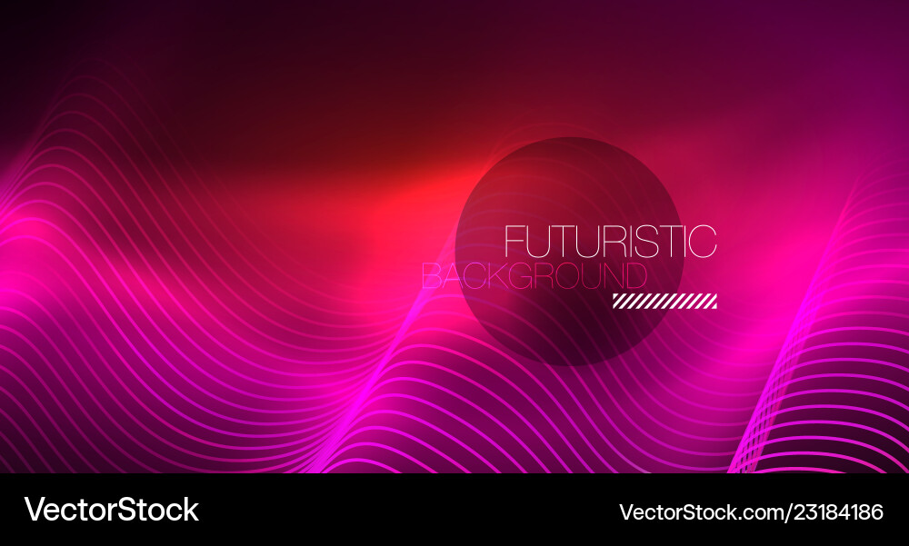 Abstract shiny glowinng color wave design element Abstract shiny glowinng color wave design element Vector Image