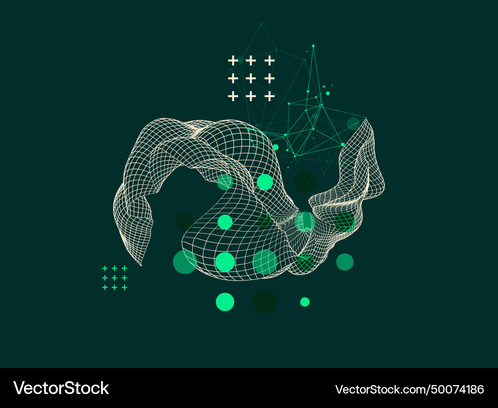 Abstract wave is made in a frame style template Abstract wave is made in a frame style template Vector Image