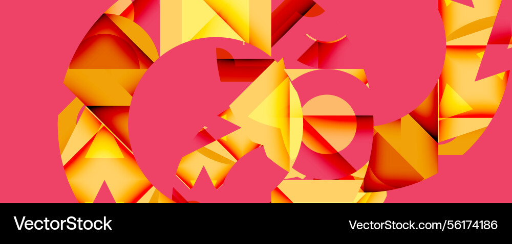 Bright abstract composition overlapping shapes Bright abstract composition overlapping shapes vector image