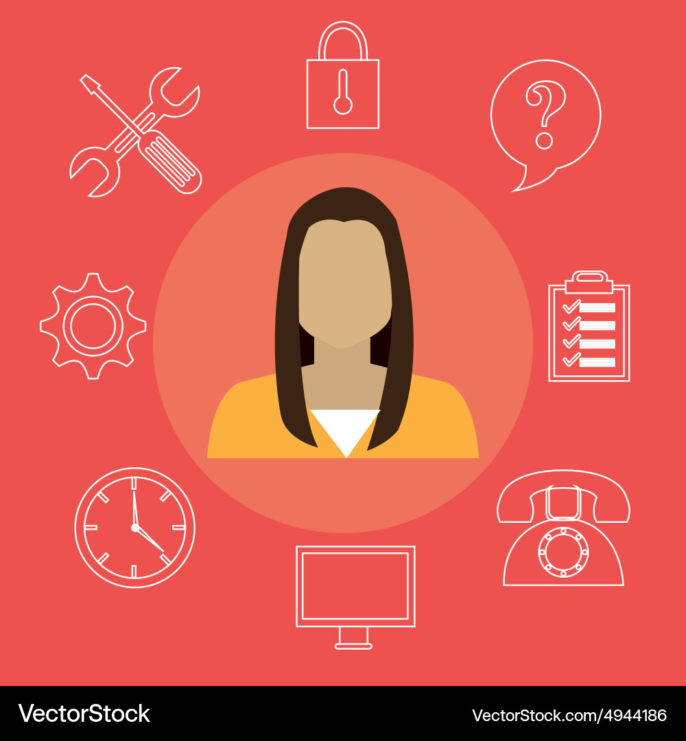 Customer design vector image
