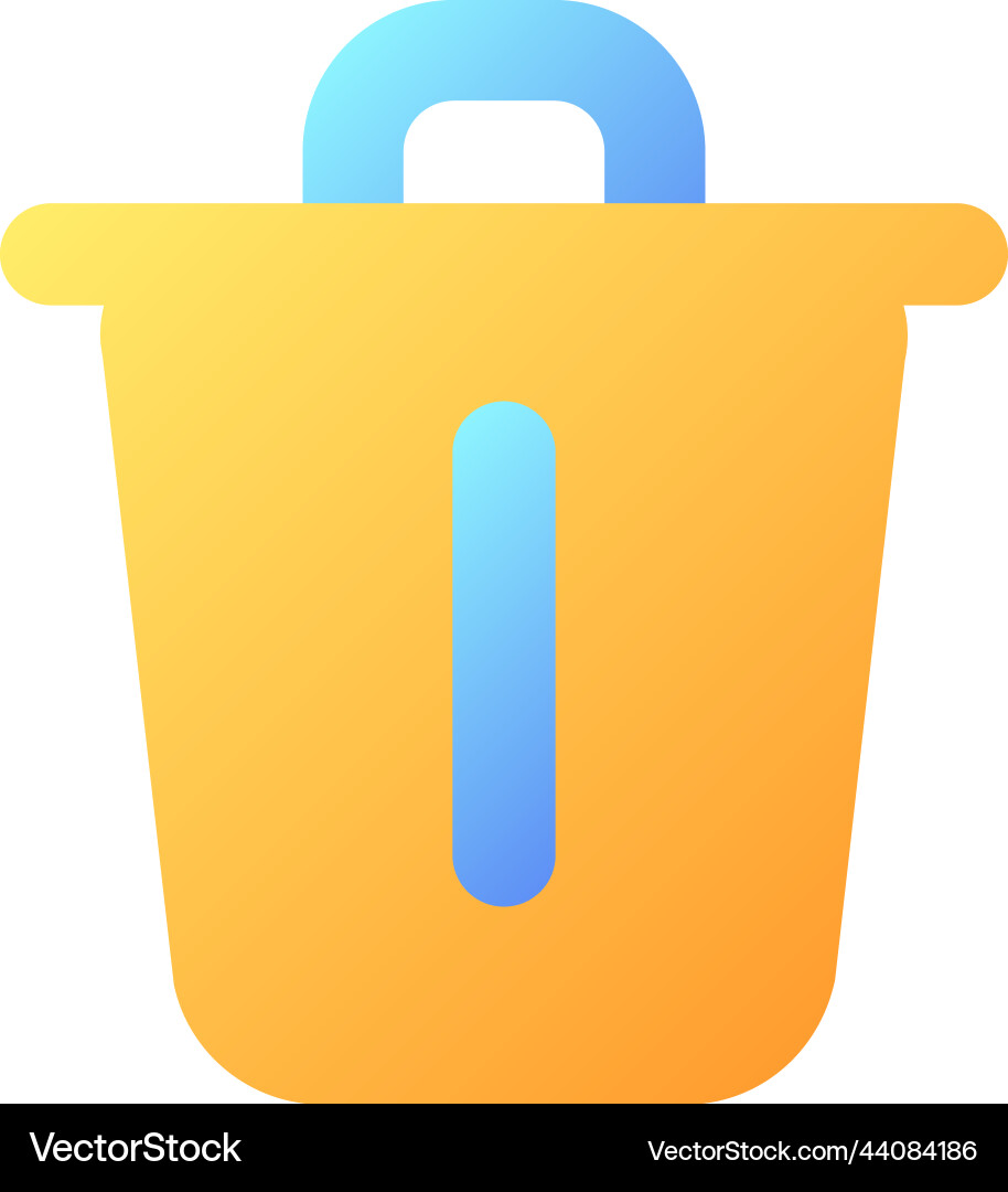 Delete pixel perfect flat gradient color ui icon Delete pixel perfect flat gradient color ui icon vector image