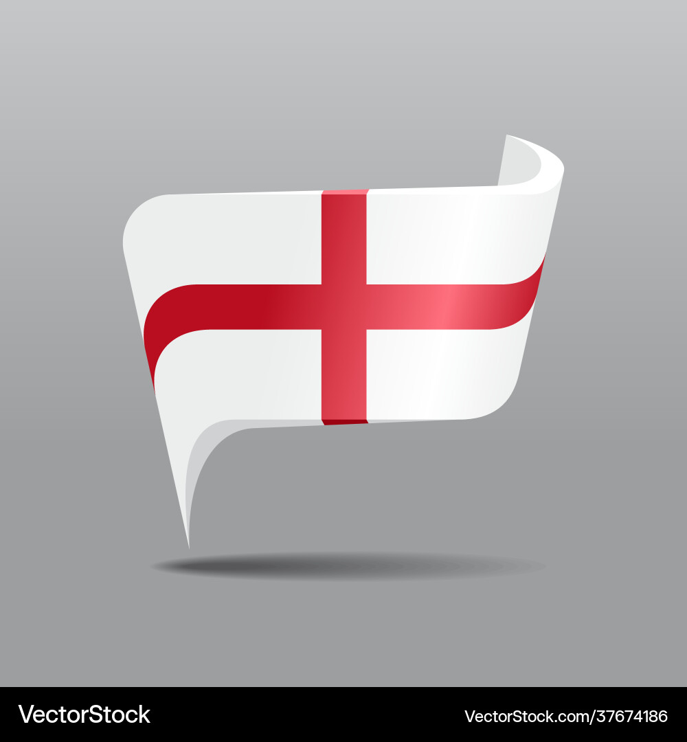 Englisch flag map pointer layout Vektorbild