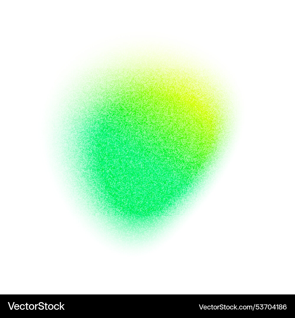 Green color gradient circle with grain noise Green color gradient circle with grain noise vector image