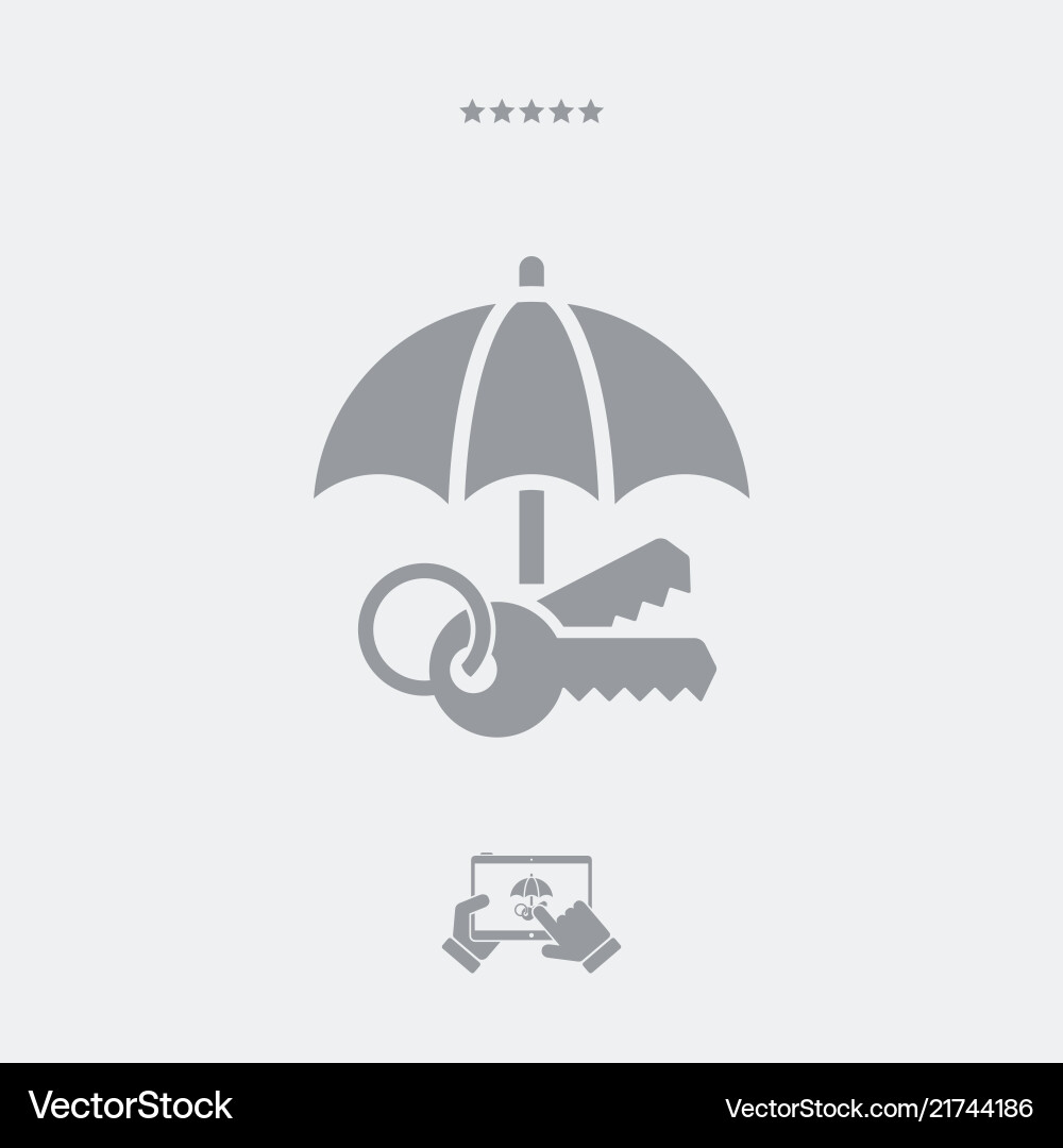 Protected access - minimal icon Protected access - minimal icon vector image