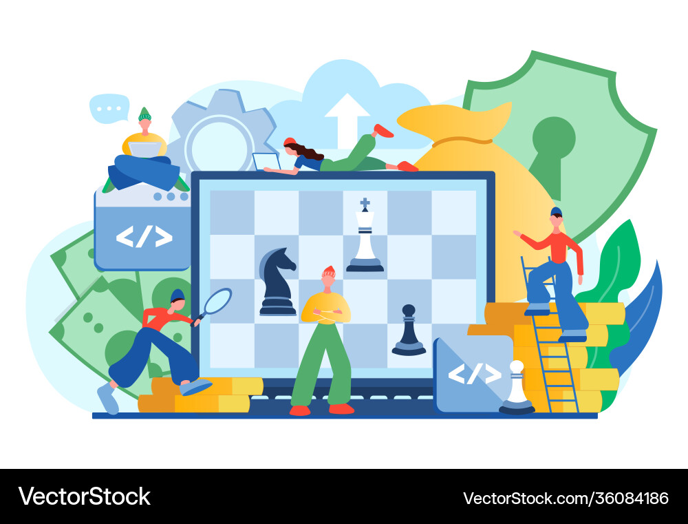 Storage software strategy web security Vector Image
