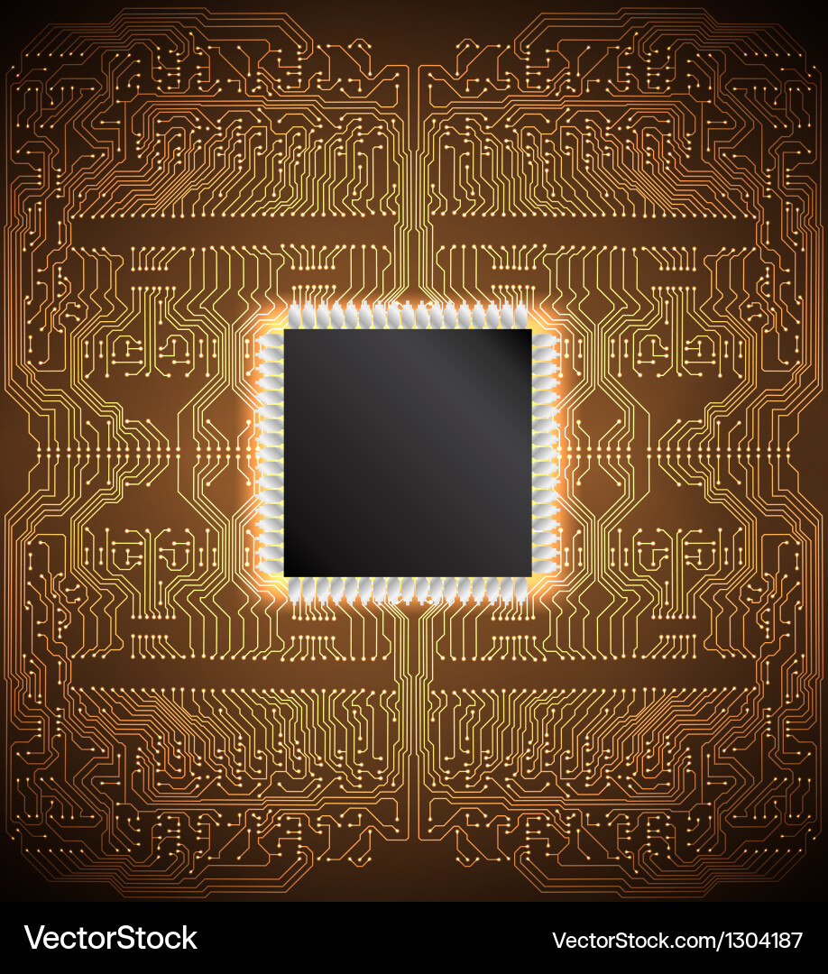 Abstract Circuit Board Pattern vector image