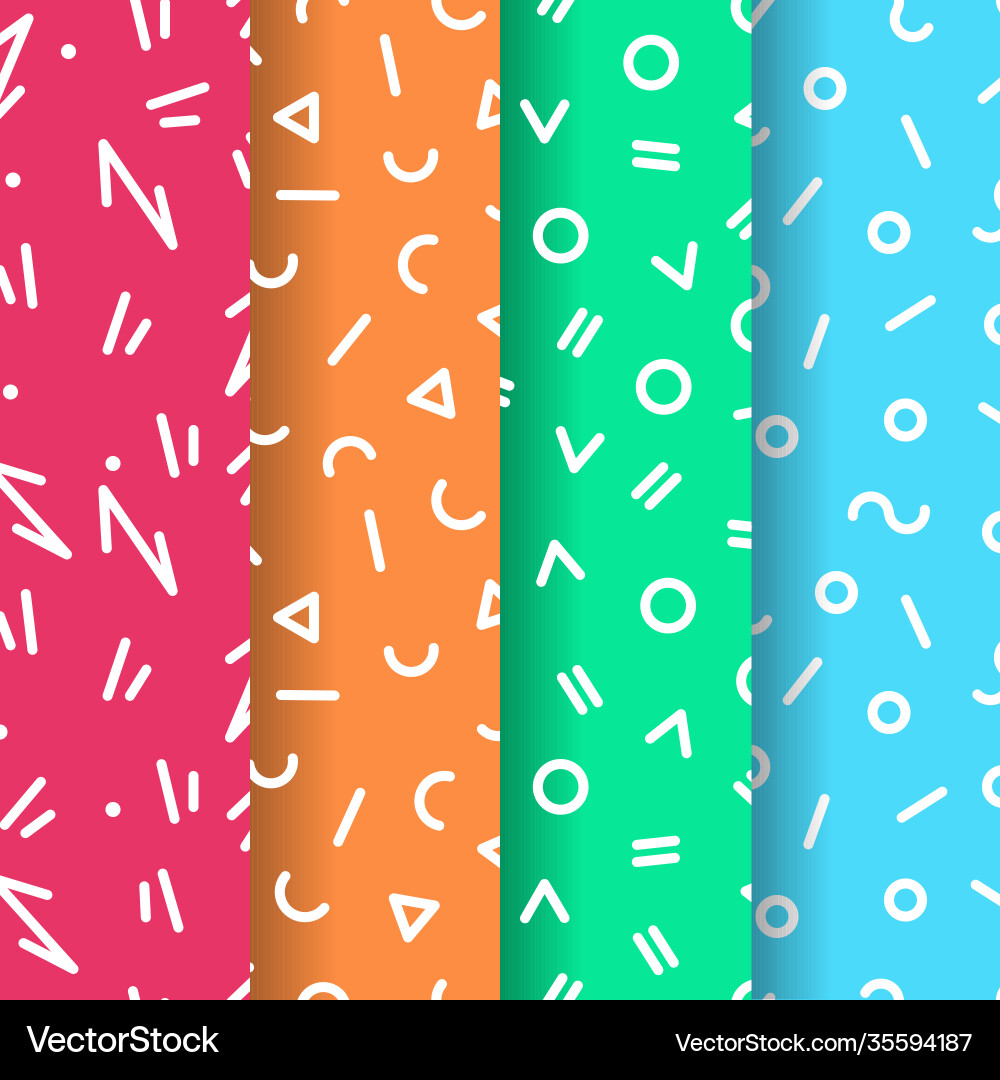 Abstract seamless pattern collection Abstract seamless pattern collection vector image