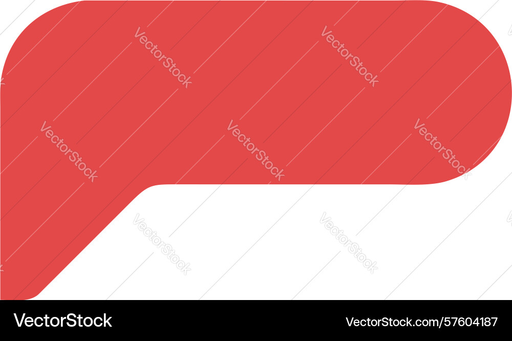 Bold rounded rectangular banner element design vector image