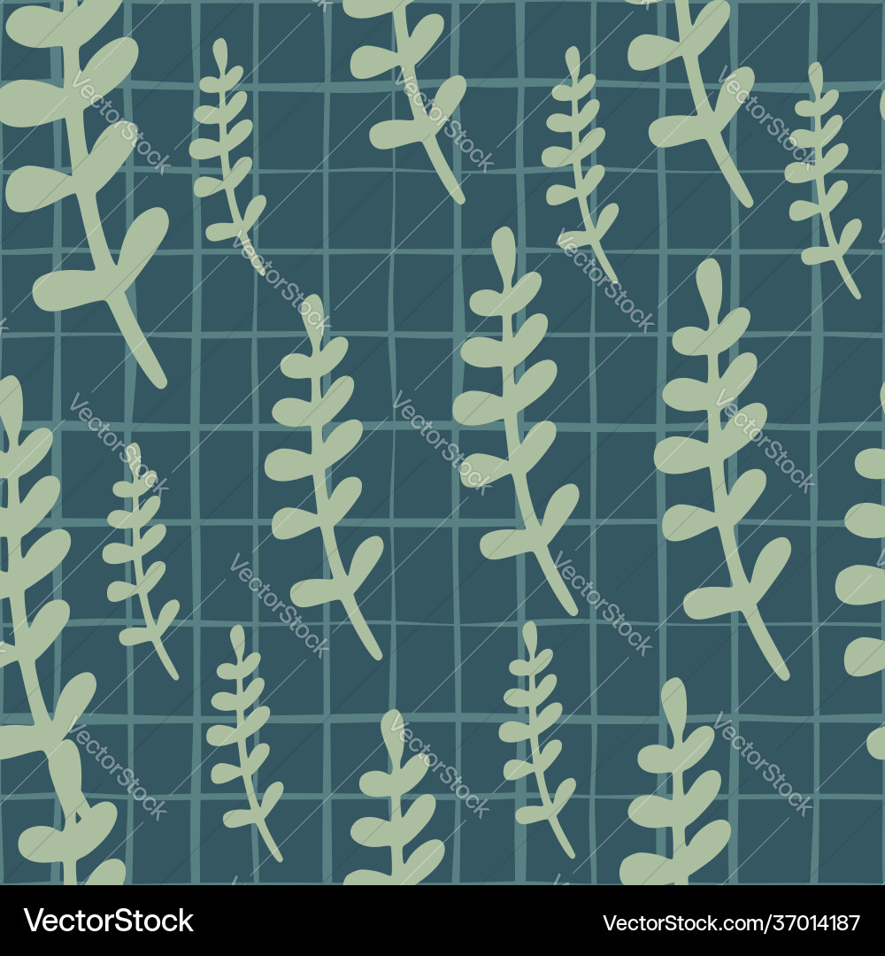 Creative foliage seamless pattern with random Vector Image