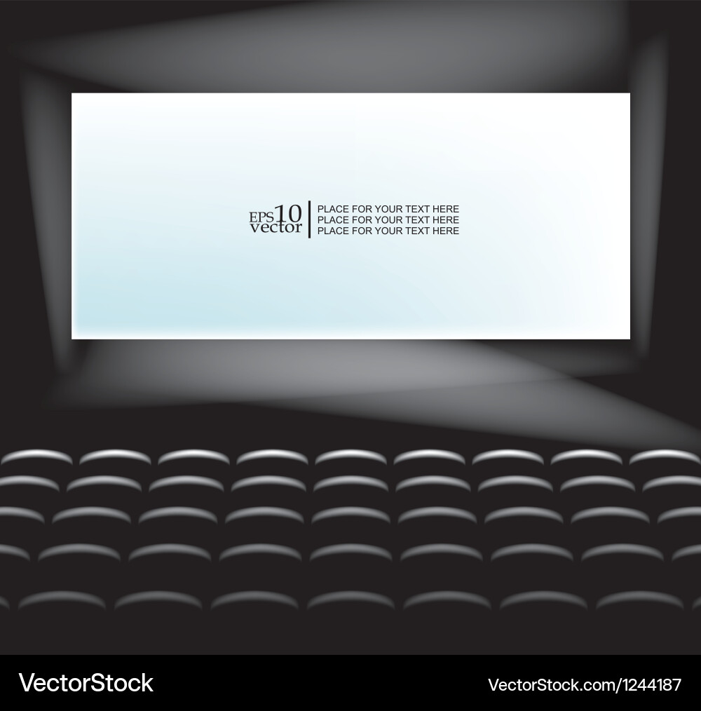 Empty Theater Row vector image