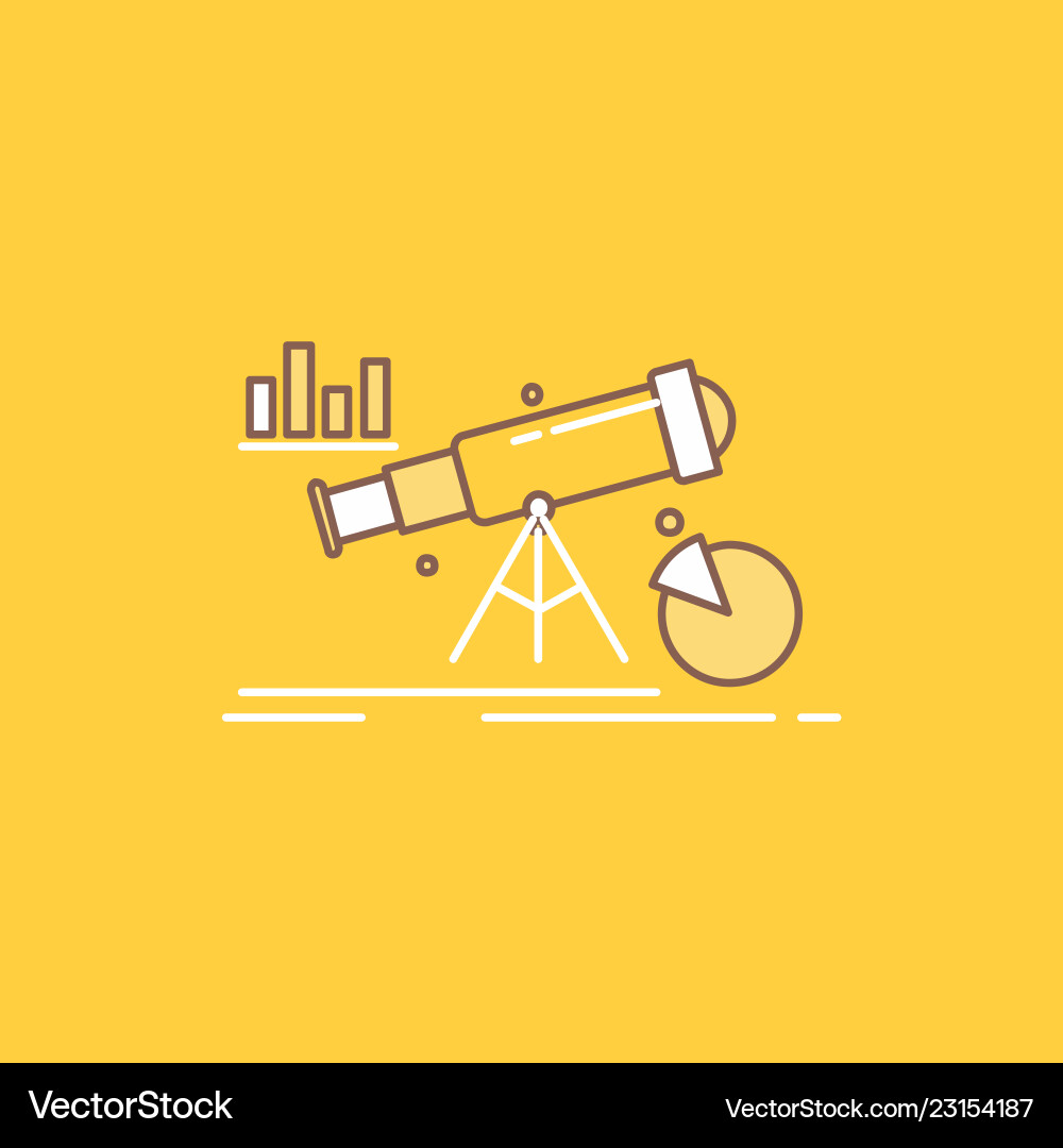 Finance Analytics Forecast Icons Vector Image