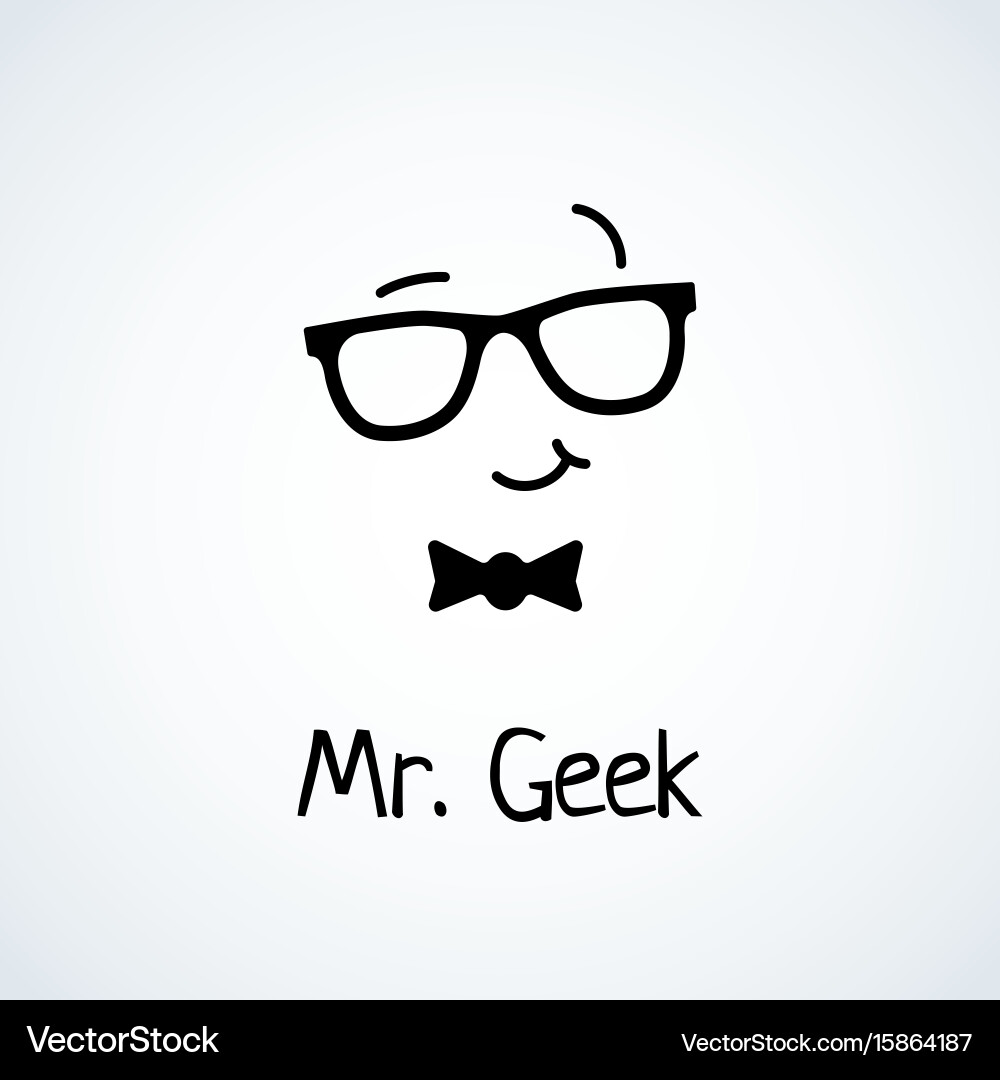 Geek logo Royalty Free Vector Image - VectorStock