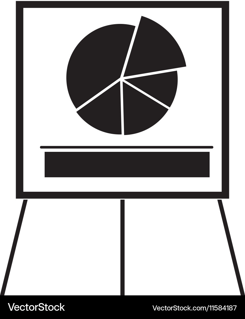 Graph chart icon image Vector Image
