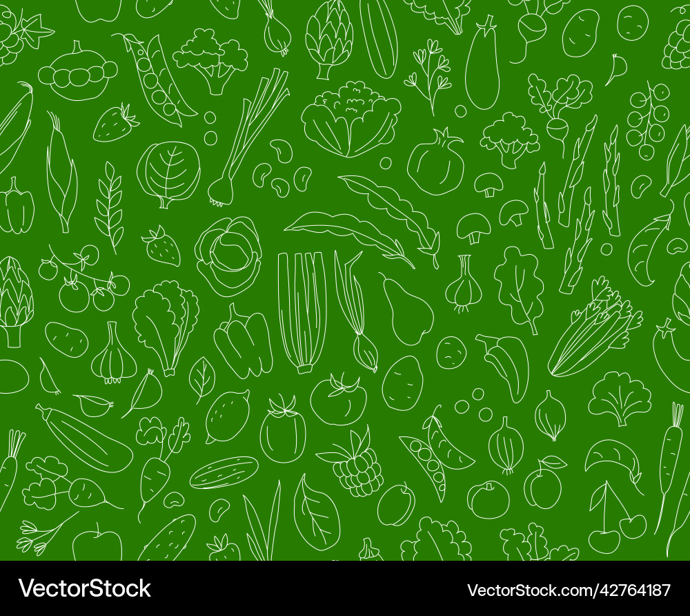 Seamless background pattern of organic farm fresh Seamless background pattern of organic farm fresh vector image