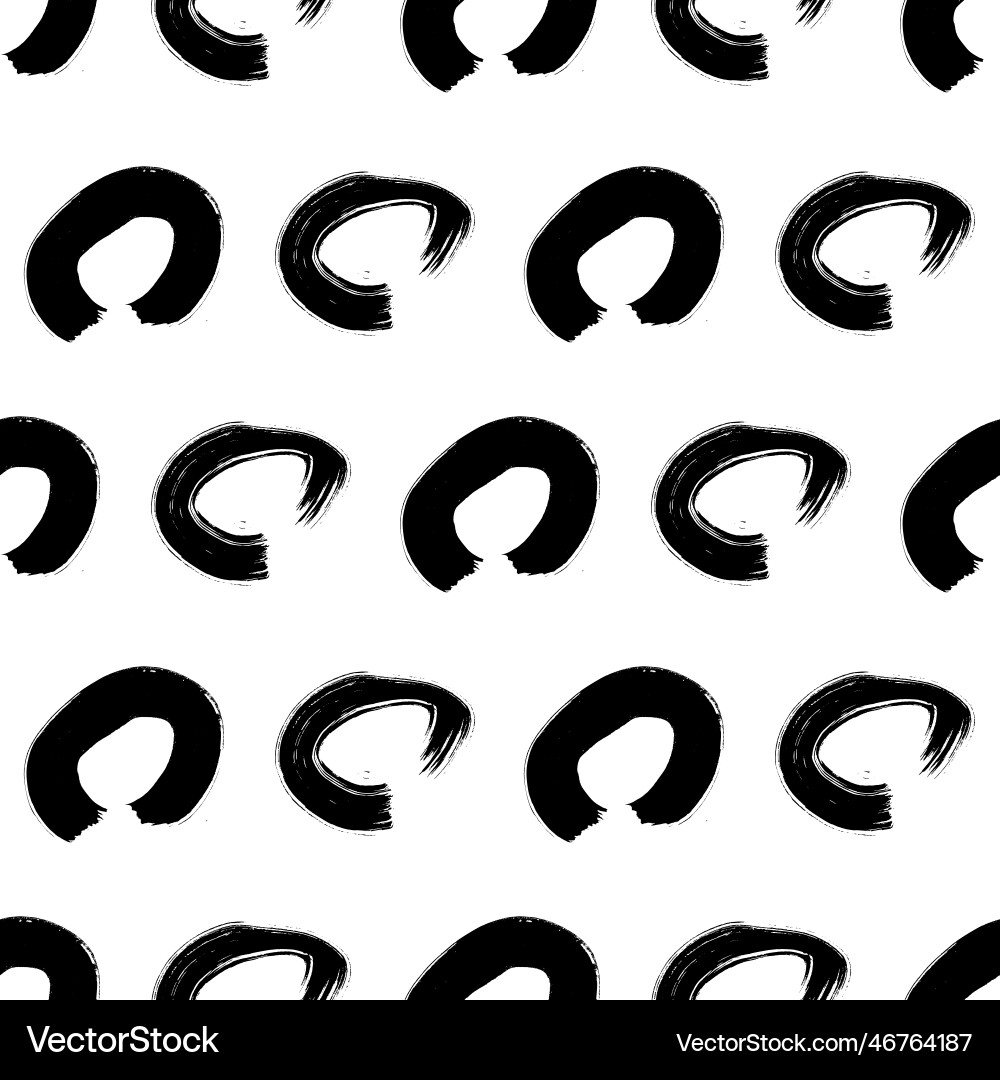Seamless pattern with sketch circles shape Seamless pattern with sketch circles shape vector image