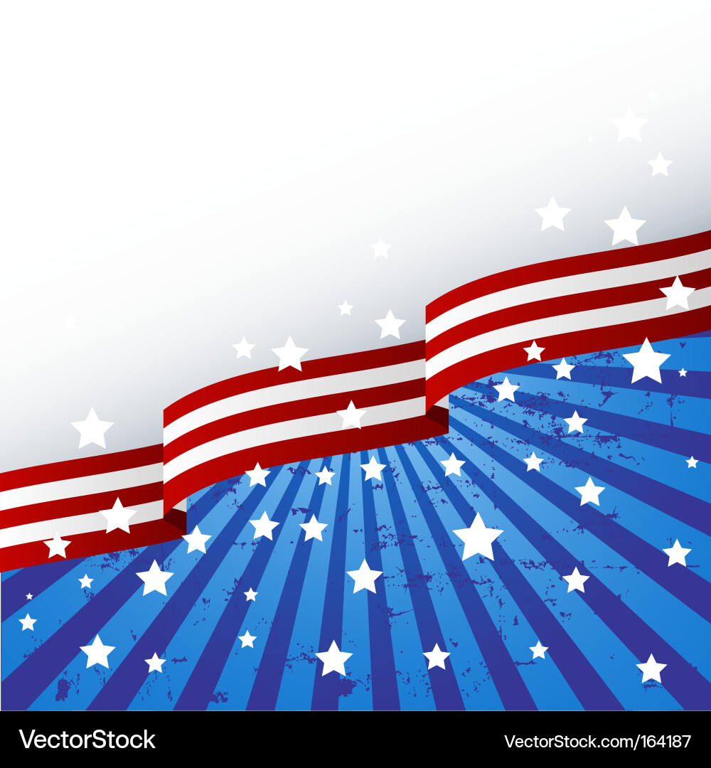 Stars and Stripes Background Vector Image